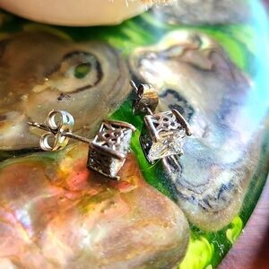 Silver and quality CZ earrings